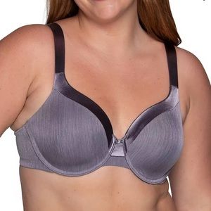 Vanity Fair 75338 Illumination Full Figure Underwire Bra 40DD Steele Violet NWT